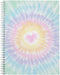 Gotcha Covered Notebooks Softcover Love To Tie Dye 8.5" x 11" Trendy Spiral Notebook/Journal, 120 Wide Ruled Pages, Durable Gloss Laminated Cover,...