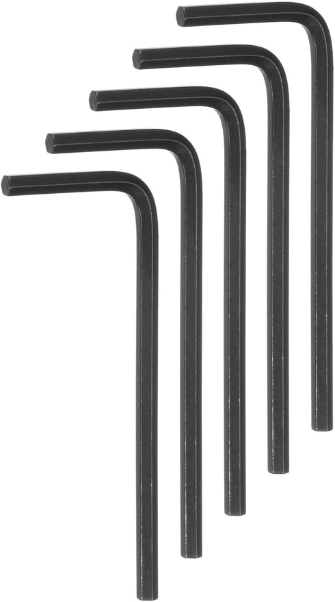 5pcs Hex Key Wrench 2.5mm L-Shape Hexagon Metric Wrenches Chrome Vanadium Steel Repairing Tool for Home Repair, Black...