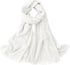 Cotton White Shawl for Women, Comfortable Soft Lightweight Spring Scarves Summer Scarf Wraps Linen Gauze, 77 * 40in Breathable Multifunctional Hea...