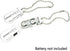 Hearing Aid Battery Case Small - Plastic Button Cell Holder Storage Caddy with Key Chain (for P13/P312/P10)...
