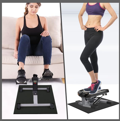 Mini Stair Stepper Mat, (Dark gray) Stepper Mat Home Exercise Equipment Mat, Fitness Mat Mini mini Stepper Floor Mat Floor Protector...