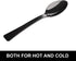Disposable Plastic Spoons, 9 Inch, 20 Count, Heat Resistant, Heavy Duty Bulk Serving Utensils Set, Food Safe Material, BPA Free, Black...