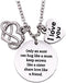 Melix Home Aunt Necklace Auntie Gift I Love You Charm Gifts for Aunts From Niece Nephew...