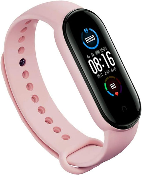 (8 PACK) Mi 5 & 6 Strap Replacement Bracelets with three FREE Screen Protectors , Skin-Friendly Soft & Flexible Silicone Mi 5 & 6 Strap Wristbands...