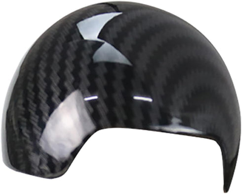 Center Console Gear Shift Knob Cover Cap, Carbon Fiber ABS Car Center Gear Shift Head Cover Trim, Compatible with Audi A3 S3 2014-2018...