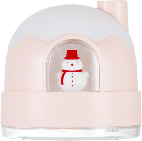 Cool Mist Humidifier with Night Light, Quiet Ultrasound Humidifiers for Bedroom AutoShut Off Cute Snowhouse Design Humidifiers for Babies Nursery ...