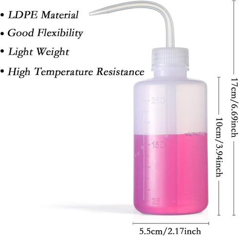 Watering Bottle Garden Tools Watering Can with Narrow Mouth Plant Flower Succulent Plastic Squeeze Bottle (250ml+250ml)...
