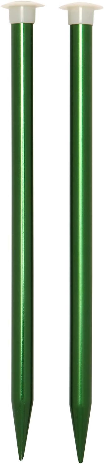 Boye 3216327017M Aluminum Knitting Needles, Size 17, 12.5mm, 10'', Green...