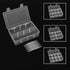 8 Grids Clear Bead Organizer Box Small Part Storage Box Jewelry Organizing Case Craft Tool Containers Fishing Tackle Case with Adjustable Dividers...