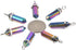 Justinstones Natural Gemstone Hexagonal Pointed Reiki Chakra Pendant Genuine Leather Necklace 18"...