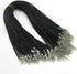 20Pcs Black Braided Leather Cord Rope Necklace Chain with Lobster Claw Clasp 2.0mm 24''...