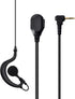 HYS Radio Earpiece Soft Rubber G Shape Earhook Law Enforcement Tactical Headset for Motorola Walkie Talkie T200TP T260 T100 T100TP T402 T460 T465 ...