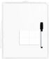 SUNEE Small Dry Erase Board with Hanging, 12x16 Magnetic White Board with Marker, Double-Sided Dry Erase Whiteboard for Students - Planning, Drawi...