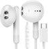 USB C Headphone, USB Type C Wired in-Ear HiFi Digital Earphones with Mic Stereo Bass Noise Canceling Earbuds Compatible with iPhone 15/15Pro, Gala...