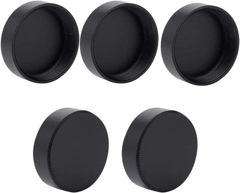 5pcs Alloy Rear Lens for C Mount Lenses, Rear Lens Cover 27mm(Black)...
