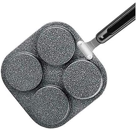 YAD Pancake Pan Burger Round Omelet Fry Pan Egg Cooker Pan Multipurpose Pancake Pan, Multicolor...