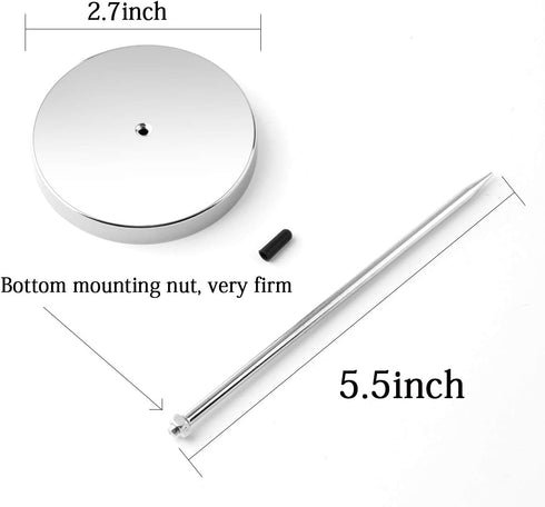 4pcs Desk Receipt Holder Bill Fork Receipt Spike Stick Silver Restaurant Check Spindle 5.5 Inch by HRLORKC…...