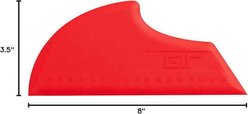 GIR: Get It Right Silicone Spatula & Pan Scraper - 8-Inch Red - Heat-Resistant Bowl Scraper With Built-In Measurements - Non-Scratch & Dishwasher ...