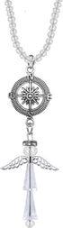 Guardian Angel Car Hanging Ornament Charm,Car Mirror Decor Hanging,Car Mirror Hanging Accessories, (Angel)...