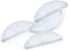 MY MIRONEY Zinc Alloy Mirror Clips 4Pcs Floating Glass Clip Clamps Holder Round Shape Wall-Mounted Mirrors Bracket Bathroom Mirrors Supporting She...