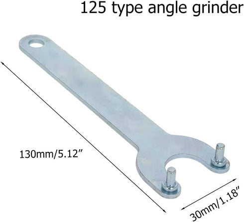 Utoolmart 2Pcs Angle Grinder Wrench, Iron Lock Nut 2 Prong Zinc Plating Finish Spanner for Dewalt Milwaukee Makita Black & Decker Ryobi...