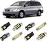 White LED Interior Lights Kit for Honda Odyssey 2005 2006 2007 2008 2009 2010 Super Bright 6000K LED Interior Light Bulbs Package + License Plate ...