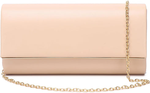 Women Evening Bag Vegan Leather Clutch Purse Shoulder Crossbody Envelope Bag for Party Wedding Prom Bridal...