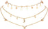 BERYUAN Simple Choker Moon Star Choker Pendant Necklace Trendy Choker Necklace for Women...