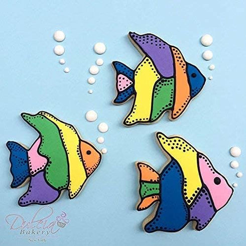 Ann Clark 4-Pc. Fish Cookie Cutters - Cute Goldfish & Angel Fish Shapes, Made in the USA...