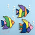 Ann Clark 4-Pc. Fish Cookie Cutters - Cute Goldfish & Angel Fish Shapes, Made in the USA...