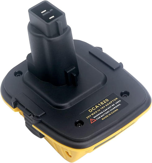 Lasica 2Pack DCA1820 18V to 20V Adapter Compatible with DEWALT 18V XRP Tools - Compatible with Dewalt 20V Max Battery DCB201 DCB203 DCB204 DCB206 ...