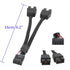 Motherboard 9pin USB2.0 to Dual 9pin Extension Cable, 9pin to 2 * 9pin Splitter Cable Cord, Motherboard USB 9Pin Header Cable, Black......
