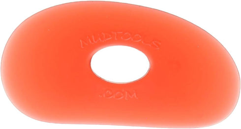 Sherrill Mudtools Shape 0 Polymer Rib for Pottery and Clay Artists, Red Color Very Soft...