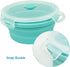 CARTINTS Small Collapsible Bowl Silicone Food Storage Containers Collapsible Camping Bowl for Travel Camping Hiking with Airtight Plastic Lids and...