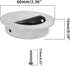 2 Pack Closet Door Finger Pulls, Hidden Concealed Recessed Sliding Door Pocket Door Pull Handle,Stainless Steel Round Closet Knob Flush Finger Cab...