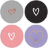 4 Pack/Foldable Finger Cell Phone Stand, Grip Holder for Smartphone - White Rose Gold Heart Purple Black Pink...