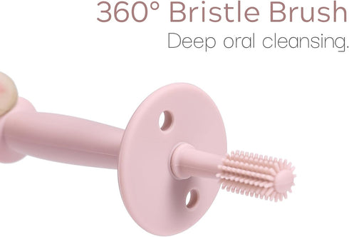 PandaEar 3 Pack Silicone Baby Toothbrush Teethers - Teething Toys Training Oral Care for Infants 0-12 Months+...