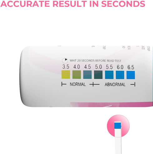 Vaginal Health pH Test Strips, Feminine pH Test, Value Pack | Monitor Vaginal Intimate Health & Prevent Infection | Accurate Acidity & Alkalinity ...
