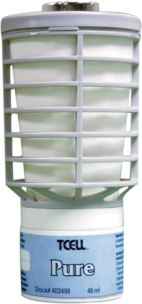 Rubbermaid Commercial Products TCell Air Freshener Refill, Pure, Odor Neutralizing, Long Lasting, Battery Free, Consistent, for Restrooms in Resta...