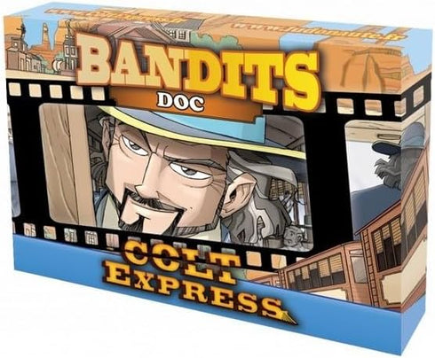 Colt Express Doc BANDIT PACK - New Game Mode Mini-Expansion! Wild West Adventure Game, Strategy Game for Kids & Adults, Ages 10+, 2-6 Players, Mad...