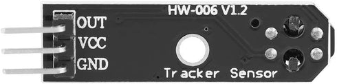Infrared Tracking Sensor Module 1-Channel Infrared Reflection Tracking Sensor Module Obstacle Avoidance Smart Car Black/White Line Detection 3 Pcs...