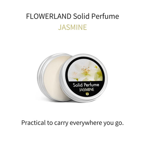Flowerland Solid Perfume - Portable Pocket Balm Perfume Perfect for Travel Use - Natural Fragrance Parfum for Men and Women - Natural & Vegan - Ja...