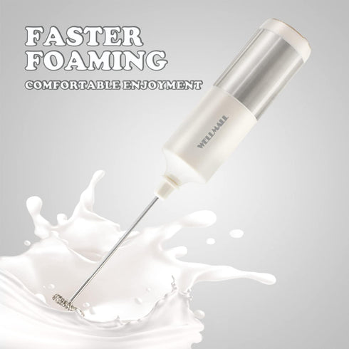 Milk Frother Handheld Battery Operated, Waterproof Electric Whisk Foam Maker for Coffee, Durable original Drink mixer for Latte, Cappuccino, Hot C...