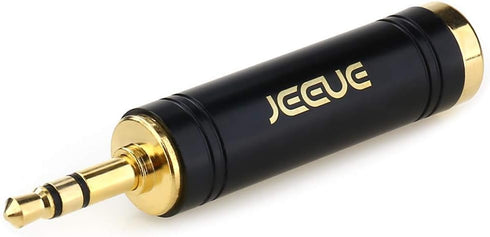 3.5mm(1/8") Male to 3.5mm(1/4") Female Headphones Adapter Pure Copper Jack Adaptor -Black......