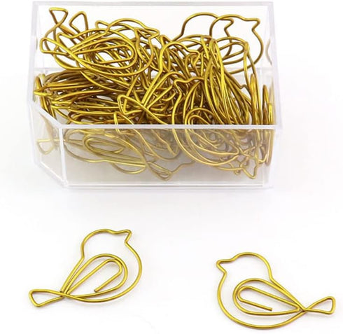 30Pcs Cute Bird Paper Clip JruiZhp Creative Decoration - Suitable for Home, School, and Office Use - Stationery Paper Clip and Binder (Design A)...