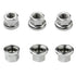 6pcs Bike Wheel Hub Nut Bike Flanged Axle Nut 3 Sizes M8/3/8"/M10 for Front and Rear Bike Wheel Mountain Bike and Kids Bike...
