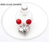 Zhiheng Assorted 93pcs Heart Shaped Alloy Pendants Love Wine Glass Charms Bracelet Necklace Beads Wine Glass Charms for Jewellery Making Birthday ...