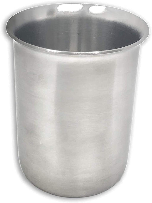 Stainless Steel Beaker with Rim - Low-Form Beakers for Science - Industrial-Grade Chemistry Lab Equipment, High Heat Tolerance - Scientific Labora...