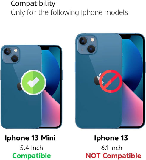 Deppa (2 Pack Premium Screen Protector for Iphone 13 Mini (5.4 Inch) Tempered glass 3D Full Coverage with Easy Installation Kit Tray [ Video Insta...