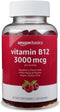 Amazon Basics Vitamin B12 3000 mcg Gummies, Normal Energy Production and Metabolism, Immune System Support, Raspberry, 100 Count (2 per serving) (...